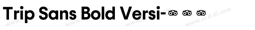 Trip Sans Bold Versi字体转换